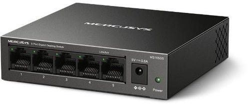 Switch 5-Porte Metallo 10/100/1000Mbps - Mercusys MS105GS