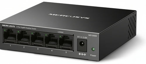 Switch 5-Porte Metallo 10/100/1000Mbps - Mercusys MS105GS
