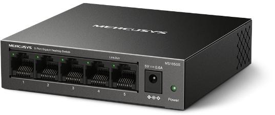 Switch 5-Porte Metallo 10/100/1000Mbps - Mercusys MS105GS