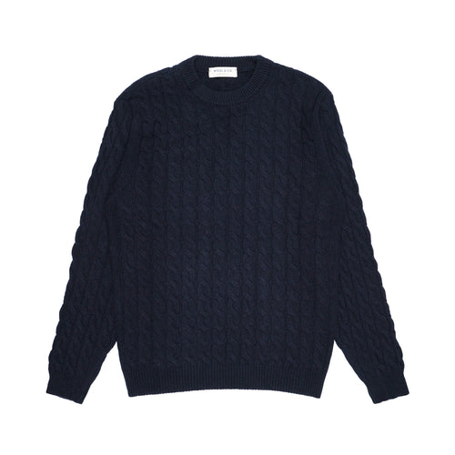 WOOL & CO Maglia Uomo Wool & Co Girocollo Trecce da uomo