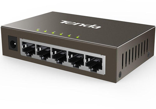 Tenda TEF1005D switch 5 porte 10/100 case in metallo