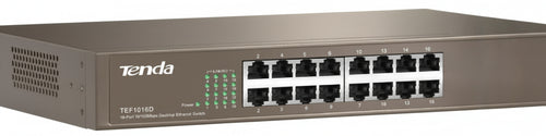 Tenda Switch 16 Porte 10/100 Metal case rack mountable PnP