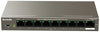 Switch a 9 porte da 10/100Mbps con 8 porte PoE desktop 102W