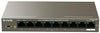 Switch a 9 porte da 10/100Mbps con 8 porte PoE desktop 102W