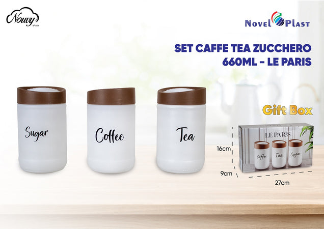 Tris Barattoli 'Le Paris' 660ml