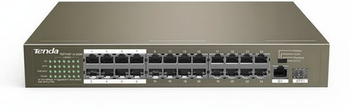 Tenda switch 24 ports PoE 10/100Mbps + 1 GE/SFP - Business