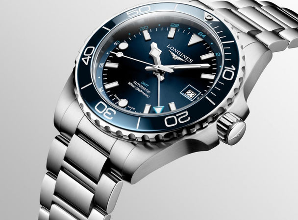 LONGINES Orologio Uomo Longines Hydroconquest GMT l37904966 da uomo