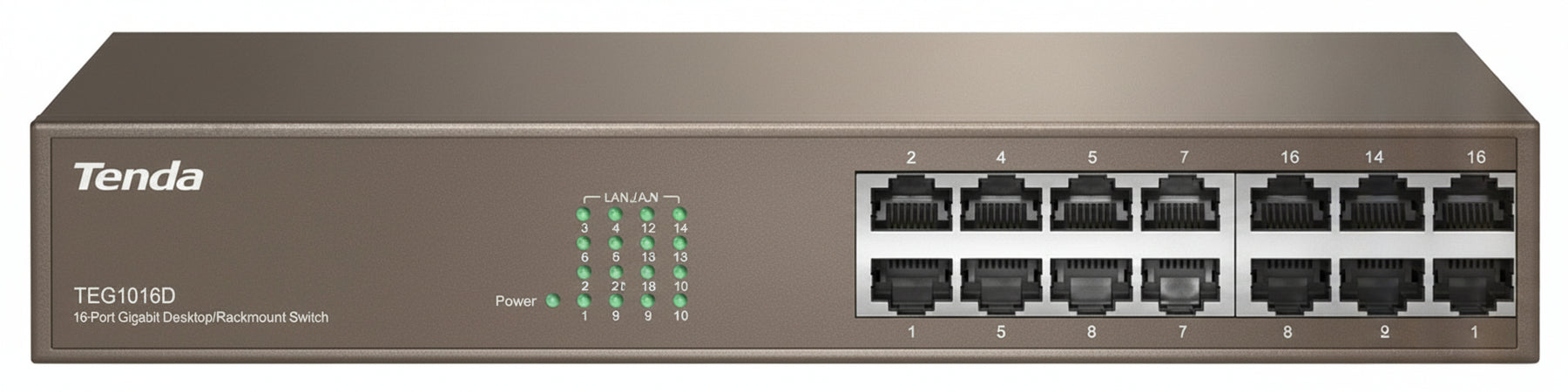Switch TENDA TEG1016D 16 porte 10/100/1000MBPS 11''