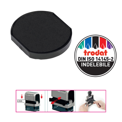 Blister 2 Tamponcino 6/46040 Nero Trodat