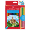 Astuccio 36 Matite Colorati Eco Il Castello+3 Bicolor+1 Grafite Faber Castell
