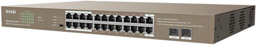 Switch Unmanaged 24 Porte PoE 100/1000 + 2SFP 410W - TENDA