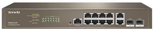 Switch managed L3 10 porte Gbit + 2 porte SFP Tenda TEG5312F