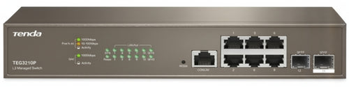 Switch managed L3 10 porte Gbit + 2 porte SFP Tenda TEG5312F