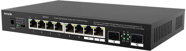 Switch Ethernet 2.5G 8 porte + 2 SFP - TEM2010F