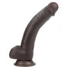 Dildo Nero Realistico Ventosa Sliding-Skin Dong 9.0
