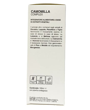 Camomilla complex 100ml, Escolzia, Passiflora, Lavanda, Melissa, Manganese, Gemmoderivati rilassamento mentale