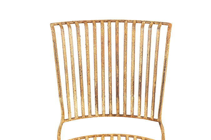 Biscottini Biscottini Sedia Ferro Battuto Esterno Giardino Interno Crema Antic 40x50x85