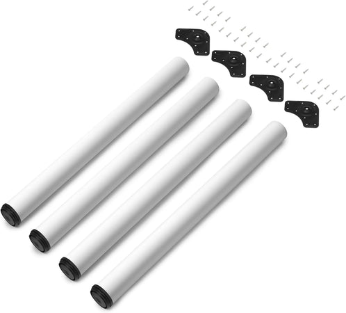 Gambe tonde in Acciaio per tavoli in legno H 710