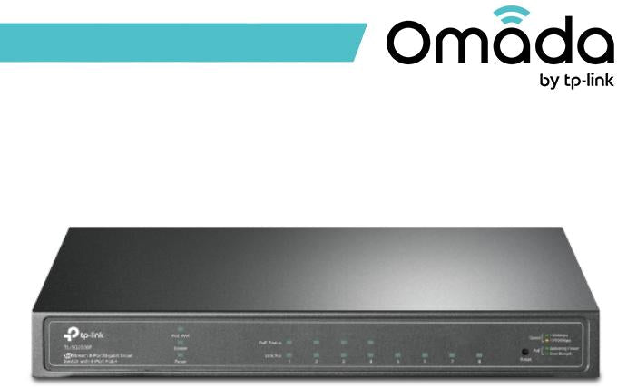 Omada Switch Smart Desktop con 8 Porte Gigabit di cui 4 PoE+