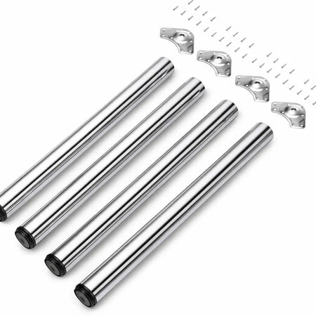 Gambe tonde in Acciaio per tavoli in legno H 710