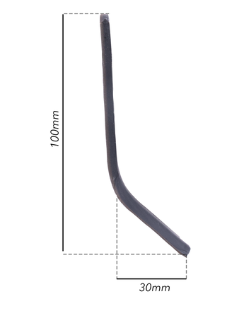 Coltello per trincia a Y altezza 30mm lunghezza 100mm adattabile Orec