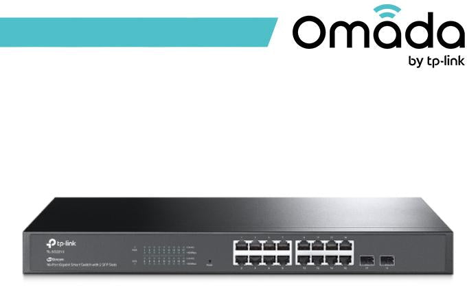 Omada Switch Smart 16 Porte Gigabit + 2 slot SFP - SG2218