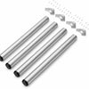 Gambe tonde in Acciaio per tavoli in legno H 710