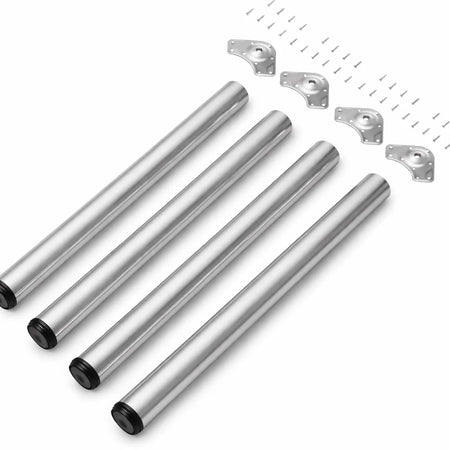 Gambe tonde in Acciaio per tavoli in legno H 710