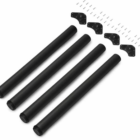 Gambe tonde in Acciaio per tavoli in legno H 710