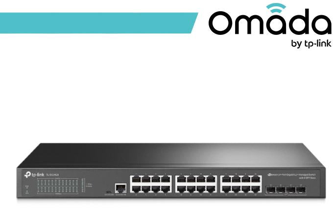 Omada Switch L2 Managed 24 Porte Gigabit 4 Slot SFP
