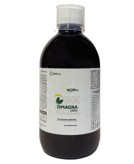 Dmagra dren 500 ml drenante con Aloe vera, Pilosella, Betula, Asparago, Ortosifonide, Ciliegio per il drenaggio dei liquidi