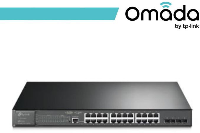 Omada Switch 24 Porte Gigabit PoE+ e 4 Slot SFP