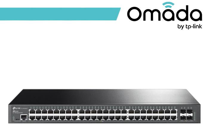 Omada Switch Managed L2+ con 48 Porte Gigabit e 4 Slot SFP+ - SG3452X