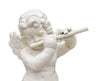 Biscottini Set 4 statue in fusione di ghisa finitura bianca anticata