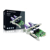 Controller adattatore Conceptronic SPC01G - 3-Porte - Seriale + Parallela PCIe Card - DB25 Parallela - DB9 RS232 Seriale