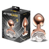 Plug Anale in Metallo taglia S con Rosa Bianca