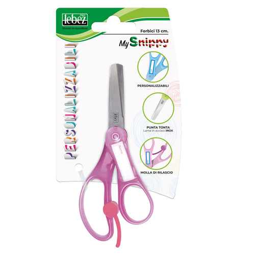 Forbici Snippy 4445B 13Cm Personalizzabile Punta Tonda Lebez