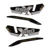 Adesivi resina 3D Protezione Paramani moto compatibile con QJ Motor SVT 650 X