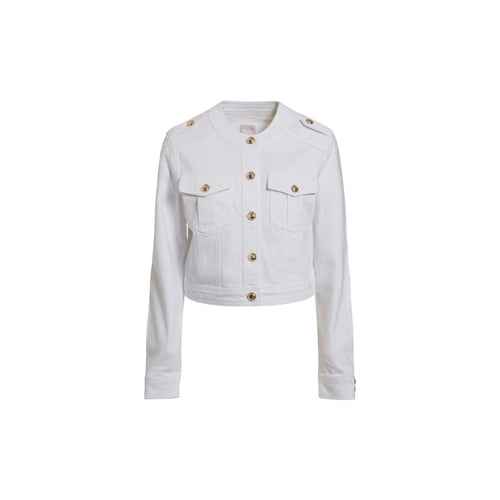 GUESS Guess - Oli White Denim Jacket G011 Giacca Pure White W2RN20 D4IF0 da donna