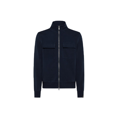 SUN68 Sun68 - Full Zip Formal Pocket On C.c.e. 07 Navy Blue F32126 da uomo