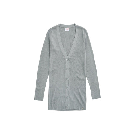 SUN68 Sun68 - Log Cardigan Knit Lurex 06 Grigio Chiaro K31213 da donna