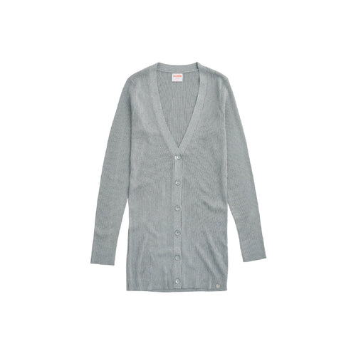 SUN68 Sun68 - Log Cardigan Knit Lurex 06 Grigio Chiaro K31213 da donna
