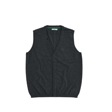 SUN68 Sun68 - Gilet Solid 47 Grigio Scuro K40104 da uomo