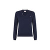 SUN68 Sun68 - V Neck Solid L/s Navy Blue K30201 da donna