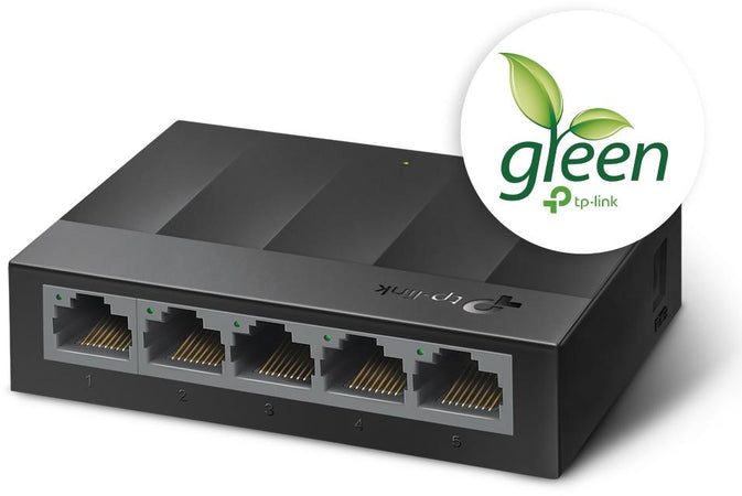 Switch Desktop 5 Porte 10/100/1000Mbps Risparmio energetico