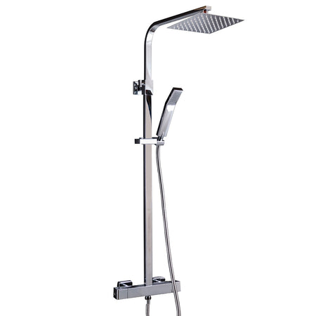 Colonna Doccia Termostatica quadrata con soffione 20x20 e doccino ESTE