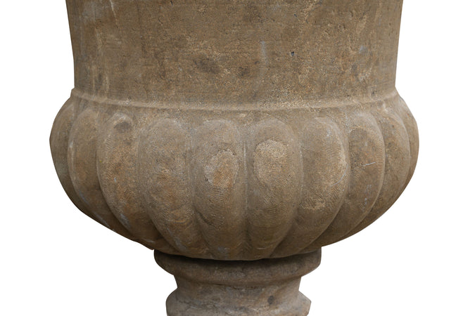 Biscottini VASO FESTONATO INVECCHIATO IN PIETRA pietra, conca festonata Offerta Speciale