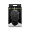 Cappuccio nero maschera integrale aderente senza fori BDSM fetish