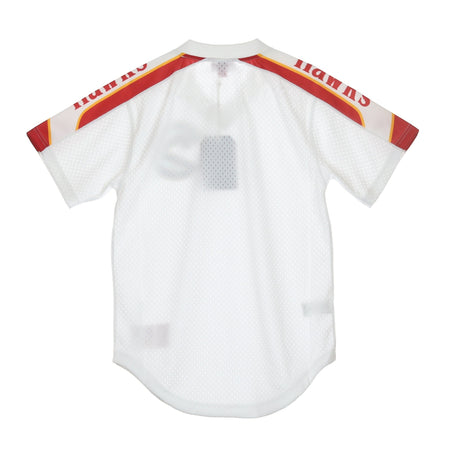 MITCHELL &amp; NESS Casacca Uomo Nba Winning Team Mesh V-neck Atlhaw White da uomo