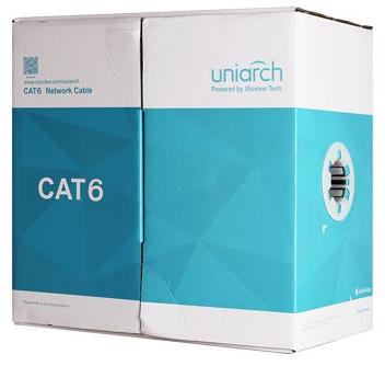 Cavo ethernet CAT6 UTP PVC 8 fili 24AWG, Rame, 305metri